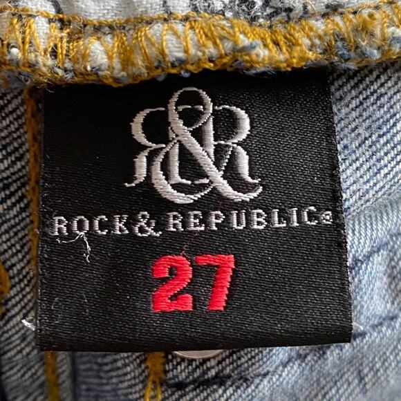 Rock & Republic Denim Berlin Cropped Super Skinny Jeans - Picture 16 of 16